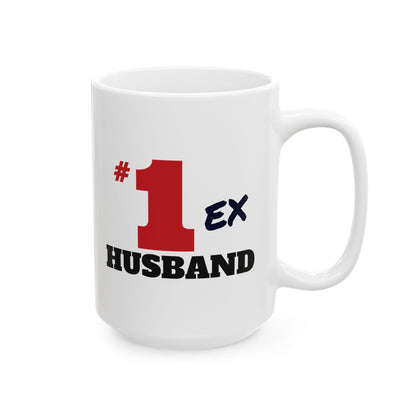 #1 Ex Husband funny divorce gift coffee mug, view 4
