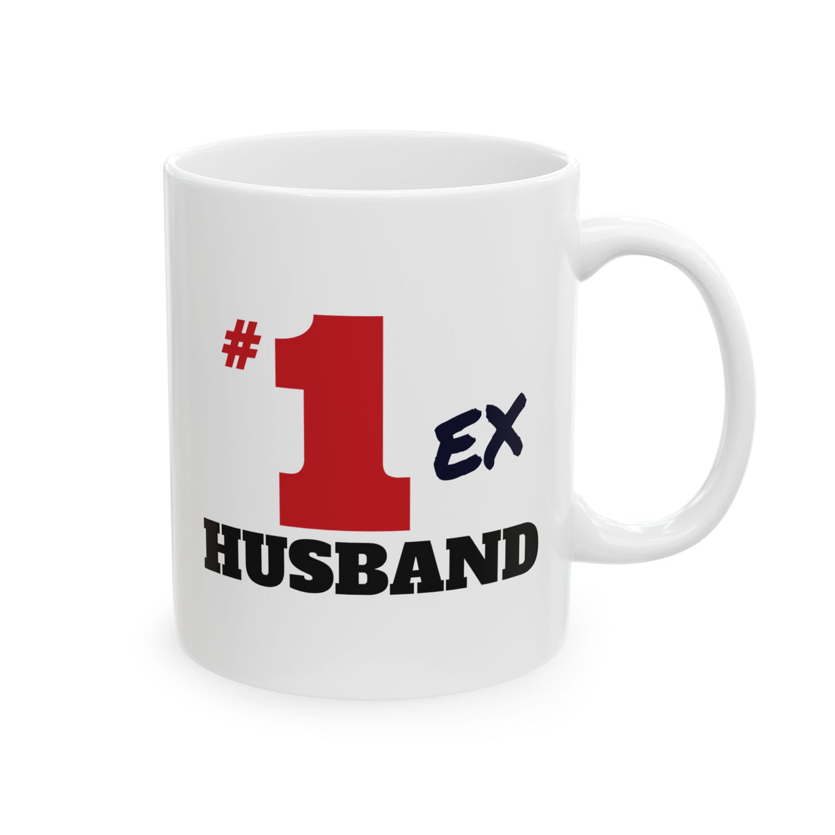 #1 Ex Husband funny divorce gift coffee mug, view 3