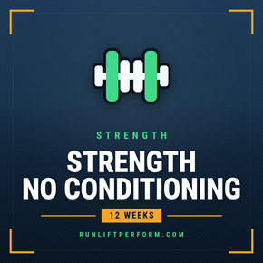 Strength only 12 week barbell training program cover, no conditioning