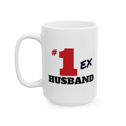 #1 Ex Husband funny divorce gift coffee mug, view 2