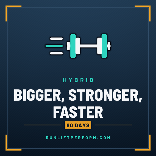 BIGGER, STRONGER, FASTER: Strength + Hypertrophy + Mobility + 1 Mile, 60 day program from RunLiftPerform.com